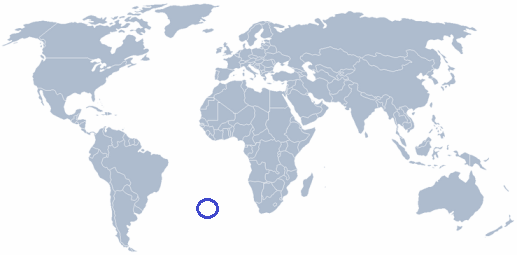 wereldkaart Talochlamys multicolor